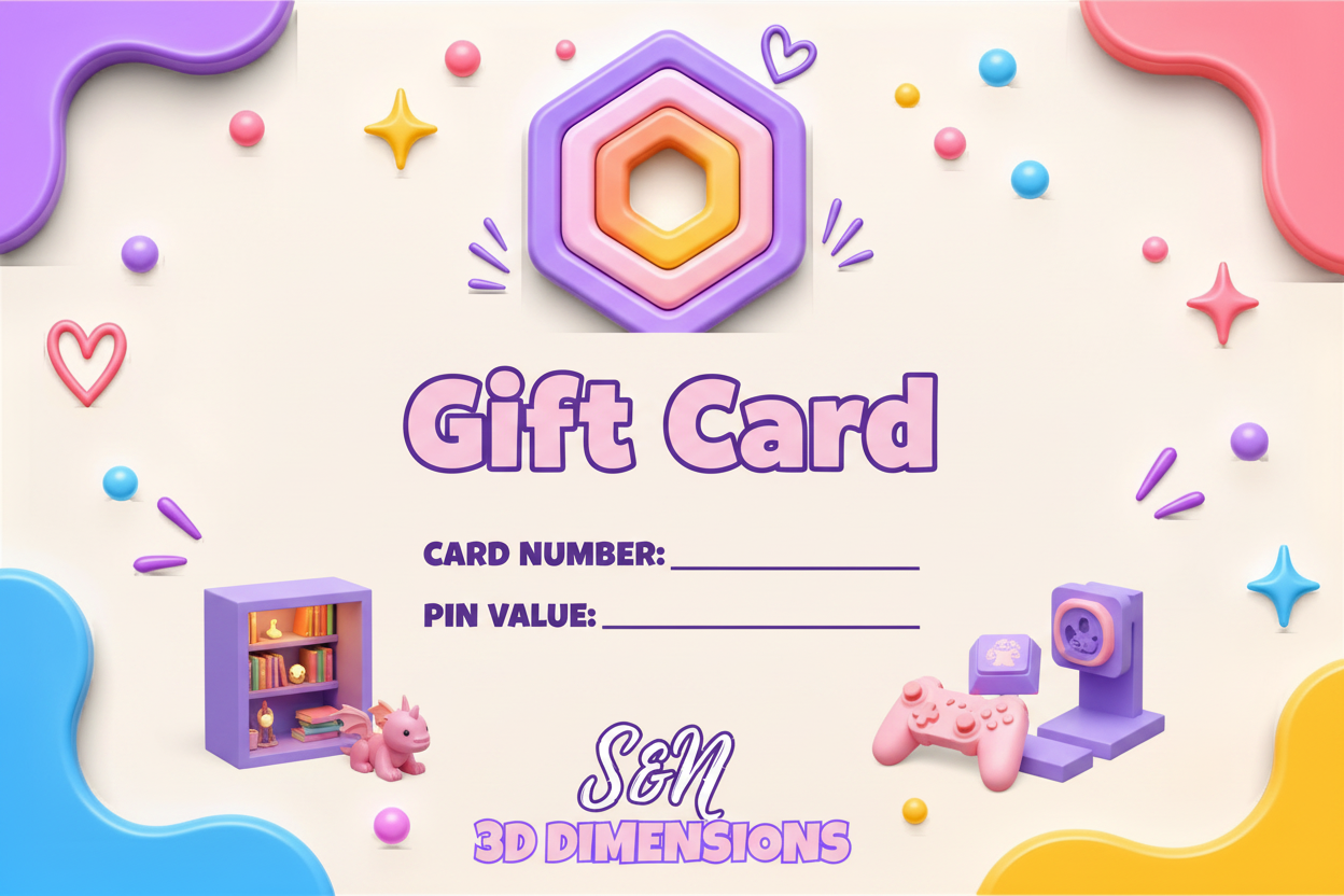 S & N 3D Dimensions Gift Card