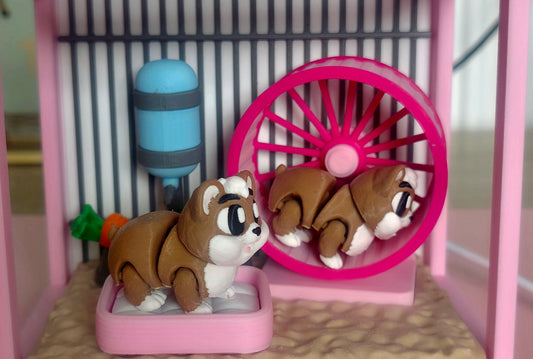 3D Printed Hamster Cage Diorama | Desk & Shelf Decor