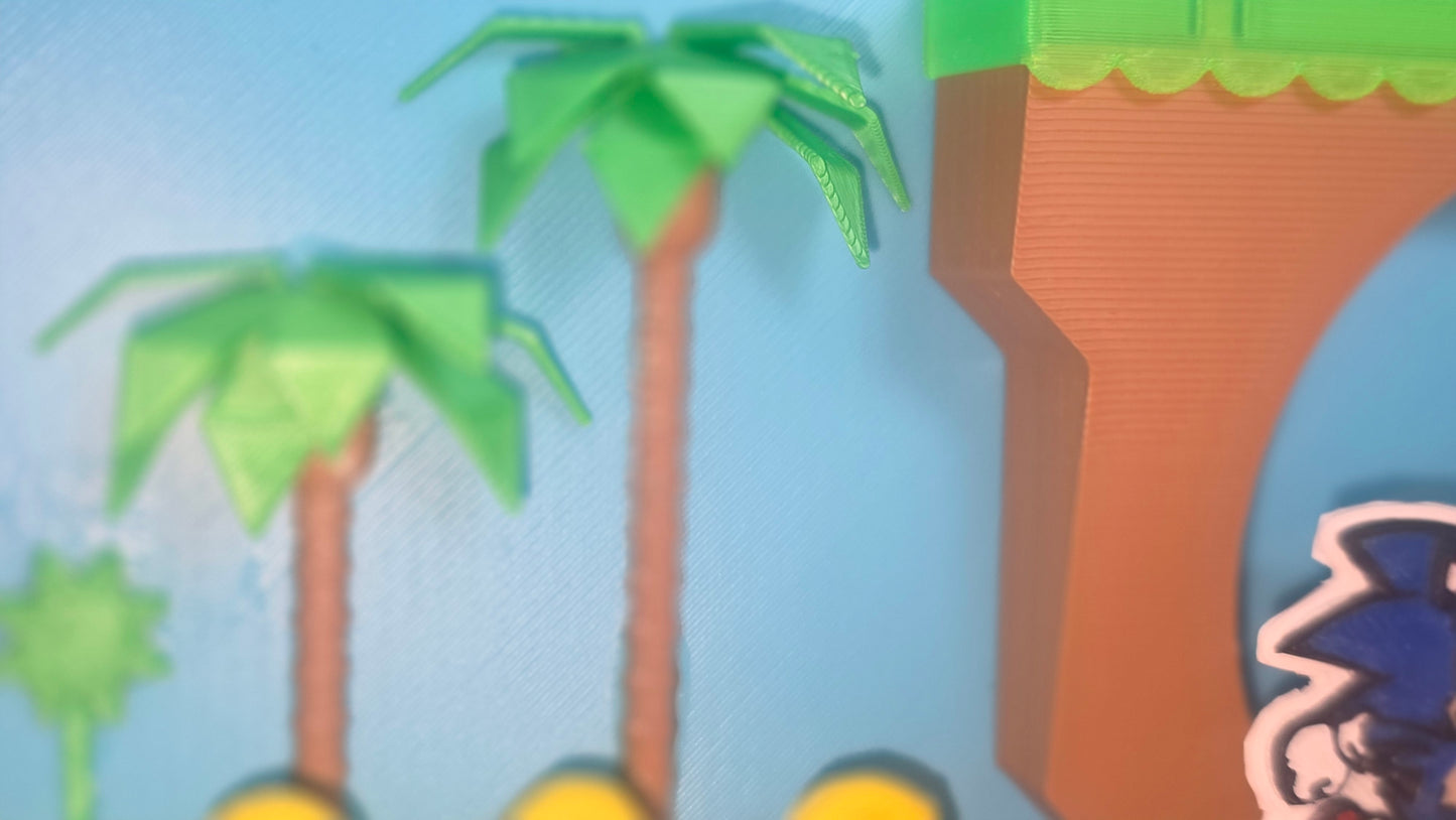 Sonic the Hedgehog Inspired Nintendo Switch Console Stand – 3D Printed Gaming Desk Display