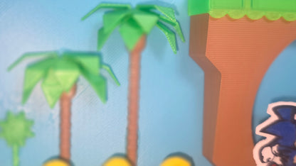 Sonic the Hedgehog Inspired Nintendo Switch Console Stand – 3D Printed Gaming Desk Display