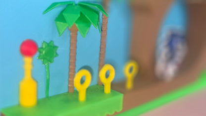 Sonic the Hedgehog Inspired Nintendo Switch Console Stand – 3D Printed Gaming Desk Display