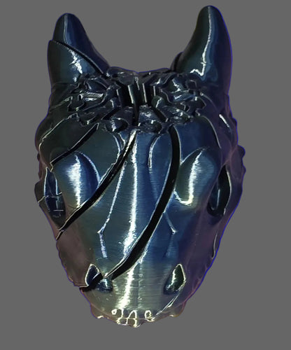 Articulated Dragon Skull Fidget – 3D Printed Gothic Desk Toy