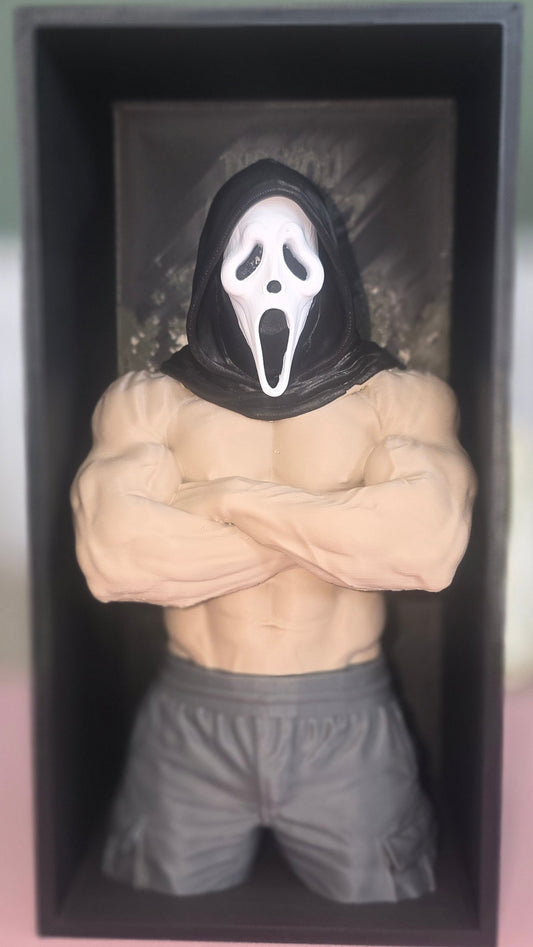 Ghostface Scream 3D-printed Book Nook "Did you miss me?"