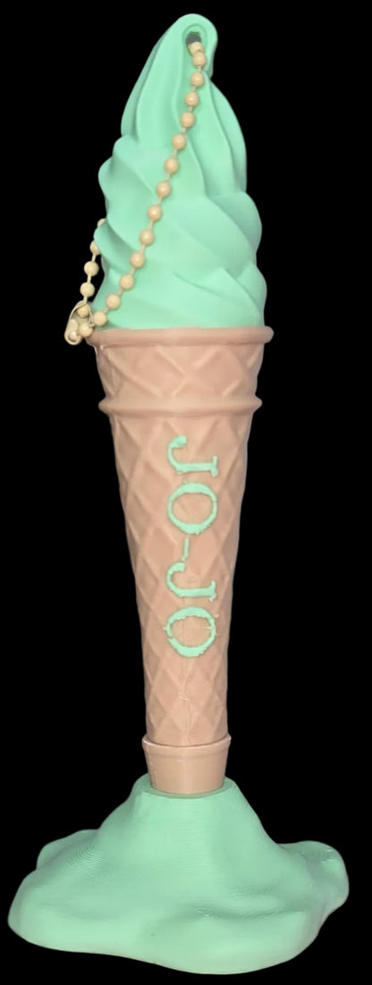 Melting Ice Cream Pen & Drip Desk Stand Set – Personalised 3D Printed Stationery Holder