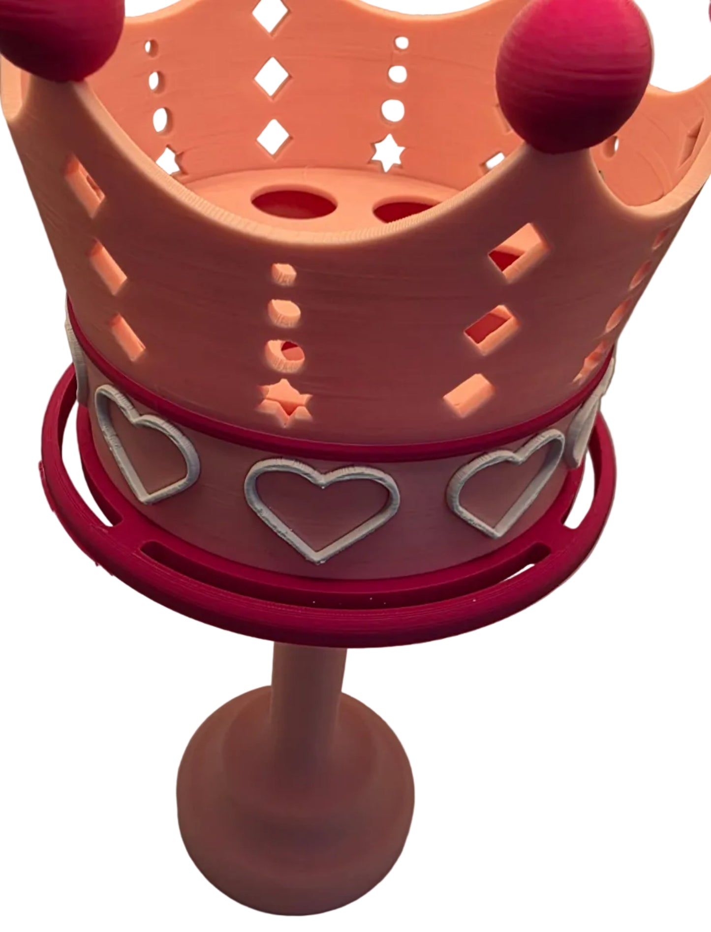 Rotating Princess Crown Lipgloss Stand