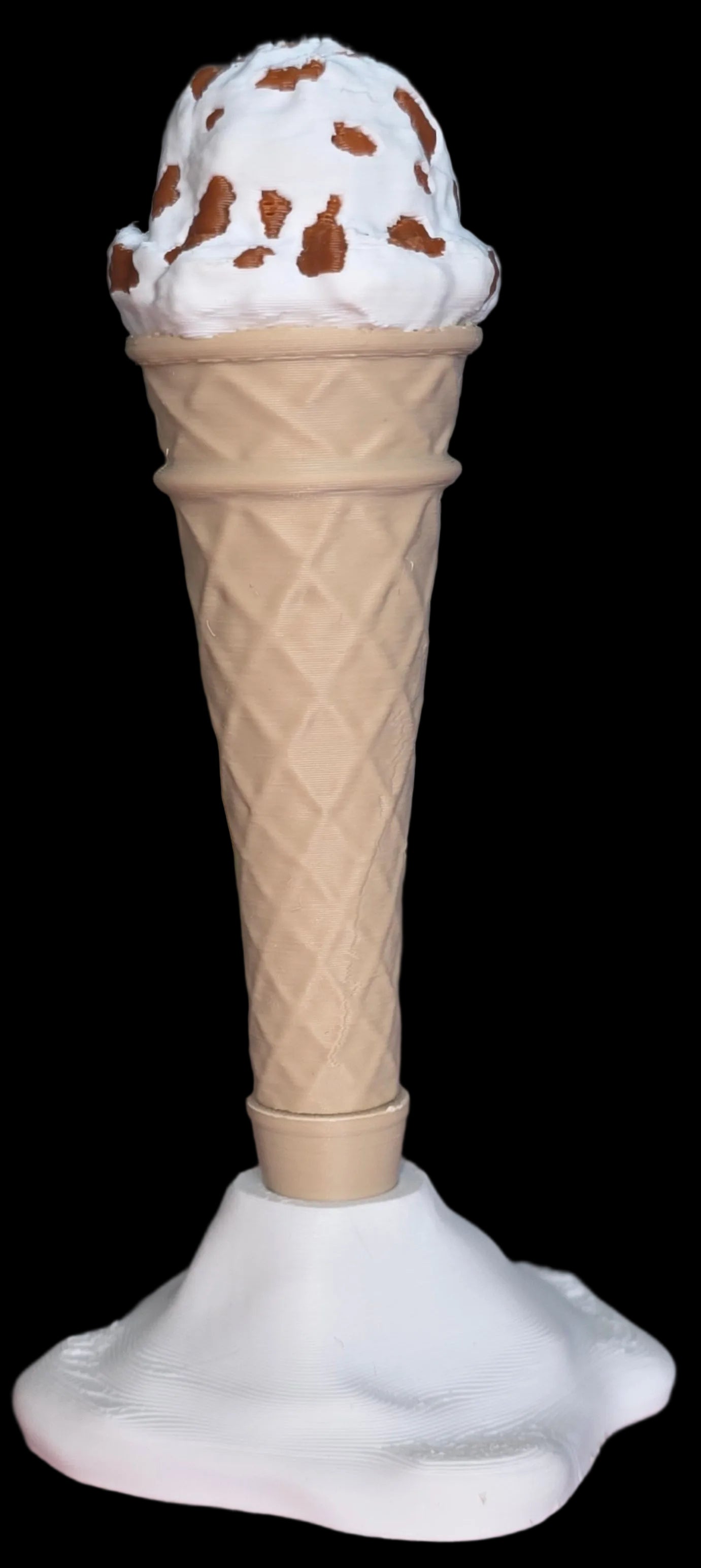 Melting Ice Cream Pen & Drip Desk Stand Set – Personalised 3D Printed Stationery Holder