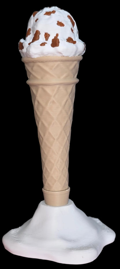 Melting Ice Cream Pen & Drip Desk Stand Set – Personalised 3D Printed Stationery Holder