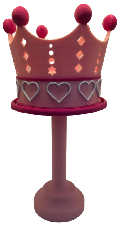 Rotating Princess Crown Lipgloss Stand
