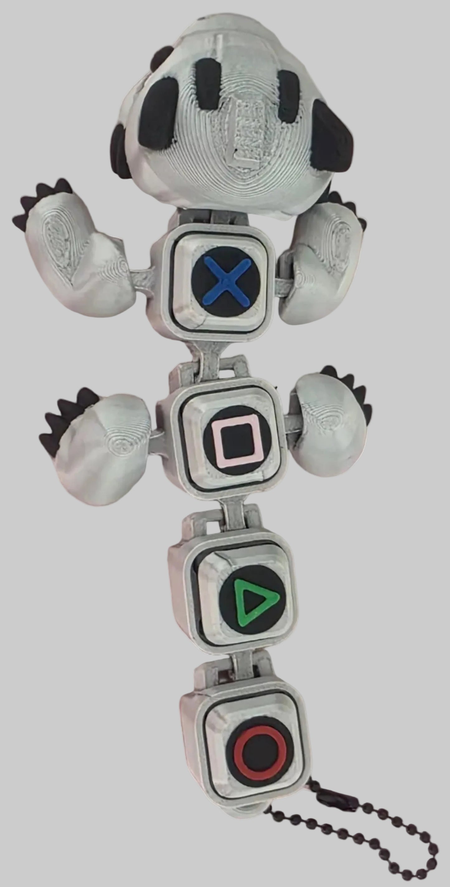 Articulated Gamer Dragon Fidget Toy with Mechanical Clicker Buttons – 3D Printed Sensory Desk Companion