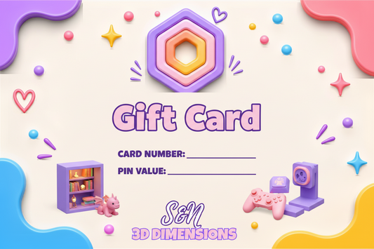 S & N 3D Dimensions Gift Card